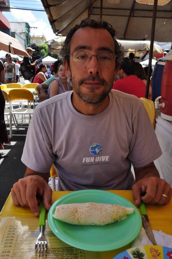 Deliciosa tapioca com tacumá e queijo coalho, em Manaus, no Amazonas
